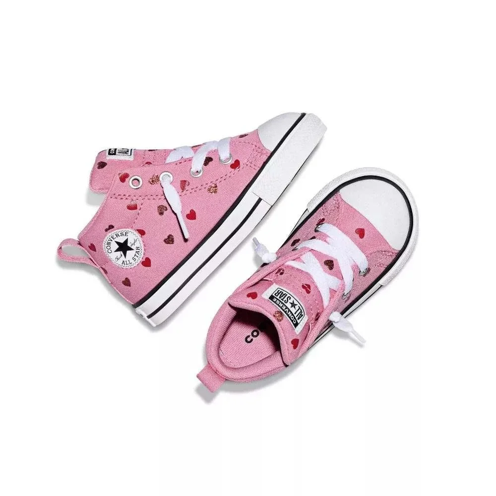 Toddler Girl Street Mid Top Sneakers by Converse Dark Pink Size 8 New With Tags